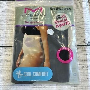 Maidenform • Flexees High Waist Thong Black Shapewear • Sz L • NWT!